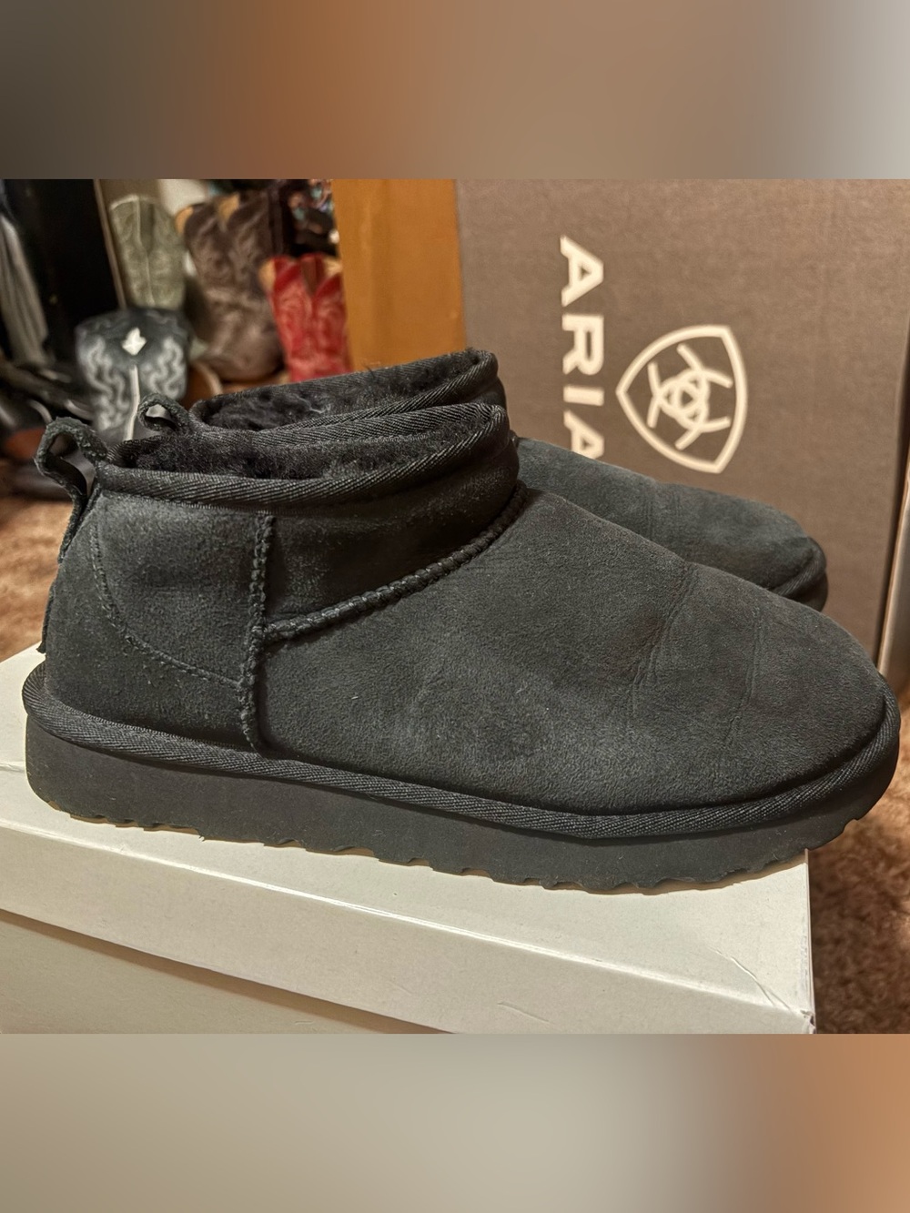 UGG Black Classic Ultra Mini
